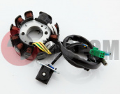 Статор генератора 4Т GY6 125/150 (11кат.10+1) (4кон+2пр.) (152QMI/157QMJ) Статор генератора 4Т GY6 125/150 (11кат.10+1) (4кон+2пр.) (152QMI/157QMJ)