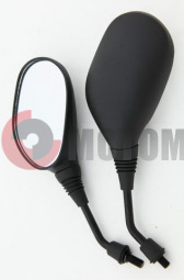 Зеркала (017) d10mm пластм.черные бобовидные Зеркала (017) d10mm пластм.черные бобовидные