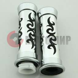 Ручки руля универсальные 16 серебро с гравировкой Ручки руля универсальные 16 серебро с гравировкой