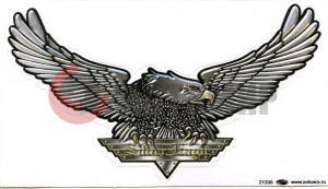 Наклейка Орел (90*150) серый Наклейка Орел (90*150) серый