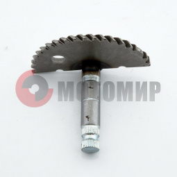 Вал кикстартера "13"с сектором (70mm) (полумесяц) 4х т. Вал кикстартера "13"с сектором (70mm) (полумесяц) 4х т.
