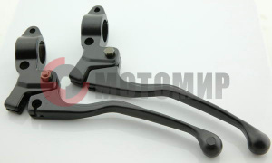 Ручки Урал тормоза/сцепления металлические с кронштейном Ручки Урал тормоза/сцепления металлические с кронштейном
