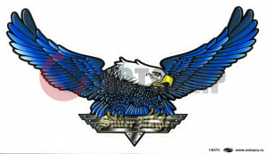 Наклейка Орел (90*150) синий Наклейка Орел (90*150) синий