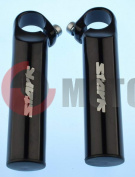 Рога на руль ZOOM MT-68A,прямые,цельноалл.корп.ч. Рога на руль ZOOM MT-68A,прямые,цельноалл.корп.ч.