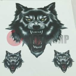 Наклейка Волк рычащий Наклейка Волк рычащий