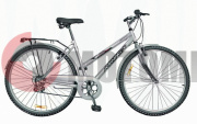 Велосипед Wind CTB lady 28"6-spd, фиолетовый CS28-06/300L с корзиной Велосипед Wind CTB lady 28"6-spd, фиолетовый CS28-06/300L с корзиной