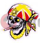 Наклейка Череп ев.пират кр жел Наклейка Череп ев.пират кр жел