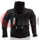 Куртка мото (текстиль) Force черн.,длинная,высок.ворот.,L Куртка мото (текстиль) Force черн.,длинная,высок.ворот.,L