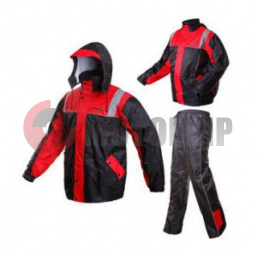 Дождевик мото раздельн.Tanked Racing TRC20,черн./красн.,XL Дождевик мото раздельн.Tanked Racing TRC20,черн./красн.,XL