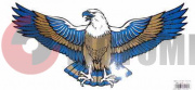 Наклейка Орел (40*90) с когт.синий Наклейка Орел (40*90) с когт.синий