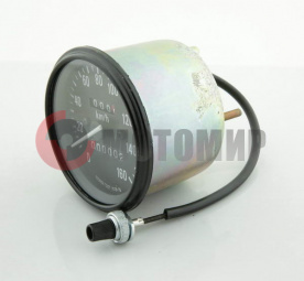 Спидометр (Иж, Урал, Рысь) с тросом, с суточным (Россия, завод) Спидометр (Иж, Урал, Рысь) с тросом, с суточным (Россия, завод)