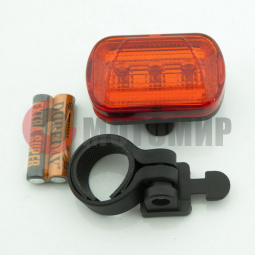 Фонарь вело задн.JK 123F 3 диода.красн. Фонарь вело задн.JK 123F 3 диода.красн.