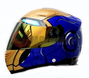 Шлем Masei 830 IRONMAN желез. человек,синий, L Шлем Masei 830 IRONMAN желез. человек,синий, L