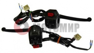 Переключатели левый/правый 50cc с 2мя рычаг.(пара) Joker Переключатели левый/правый 50cc с 2мя рычаг.(пара) Joker