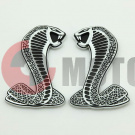 Наклейка Кобры серебр.объемн. Наклейка Кобры серебр.объемн.